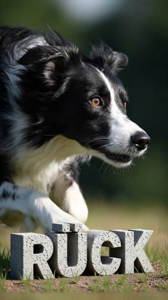 Bordercollie rennt